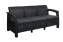 Sofa ogrodowa rattanowa CORFU LOVE SEAT MAX (antracyt) - Antracyt