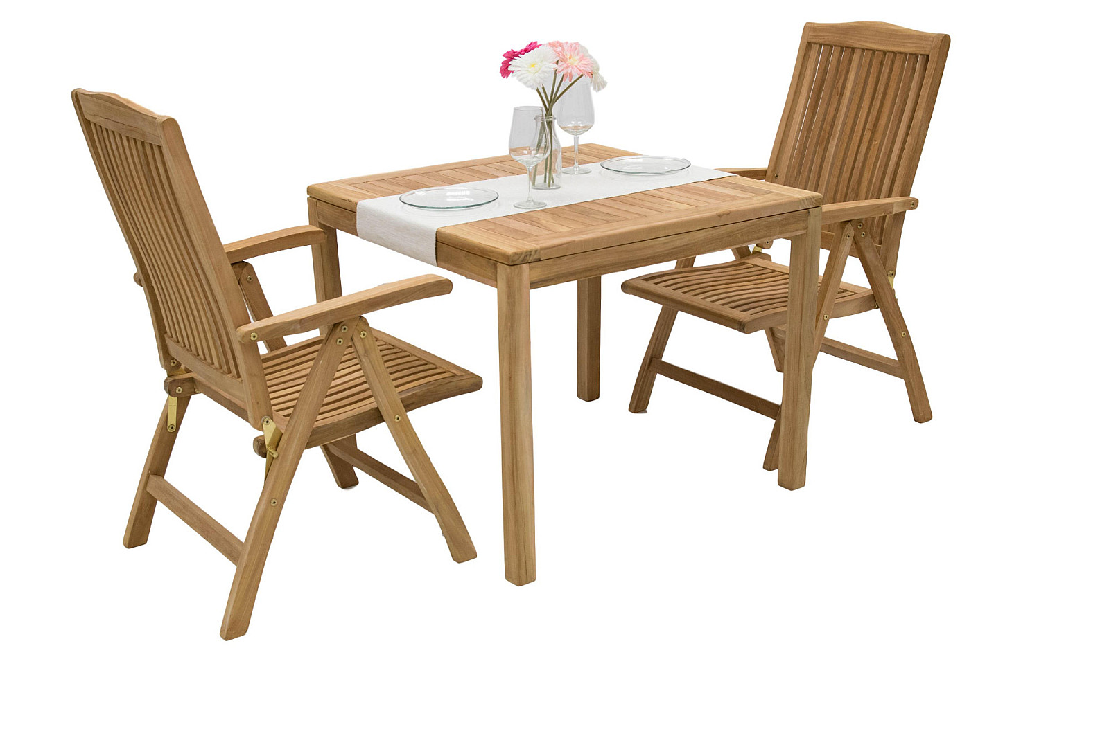 Zestaw ogrodowy teak LAGUNA QUATRO 1+2