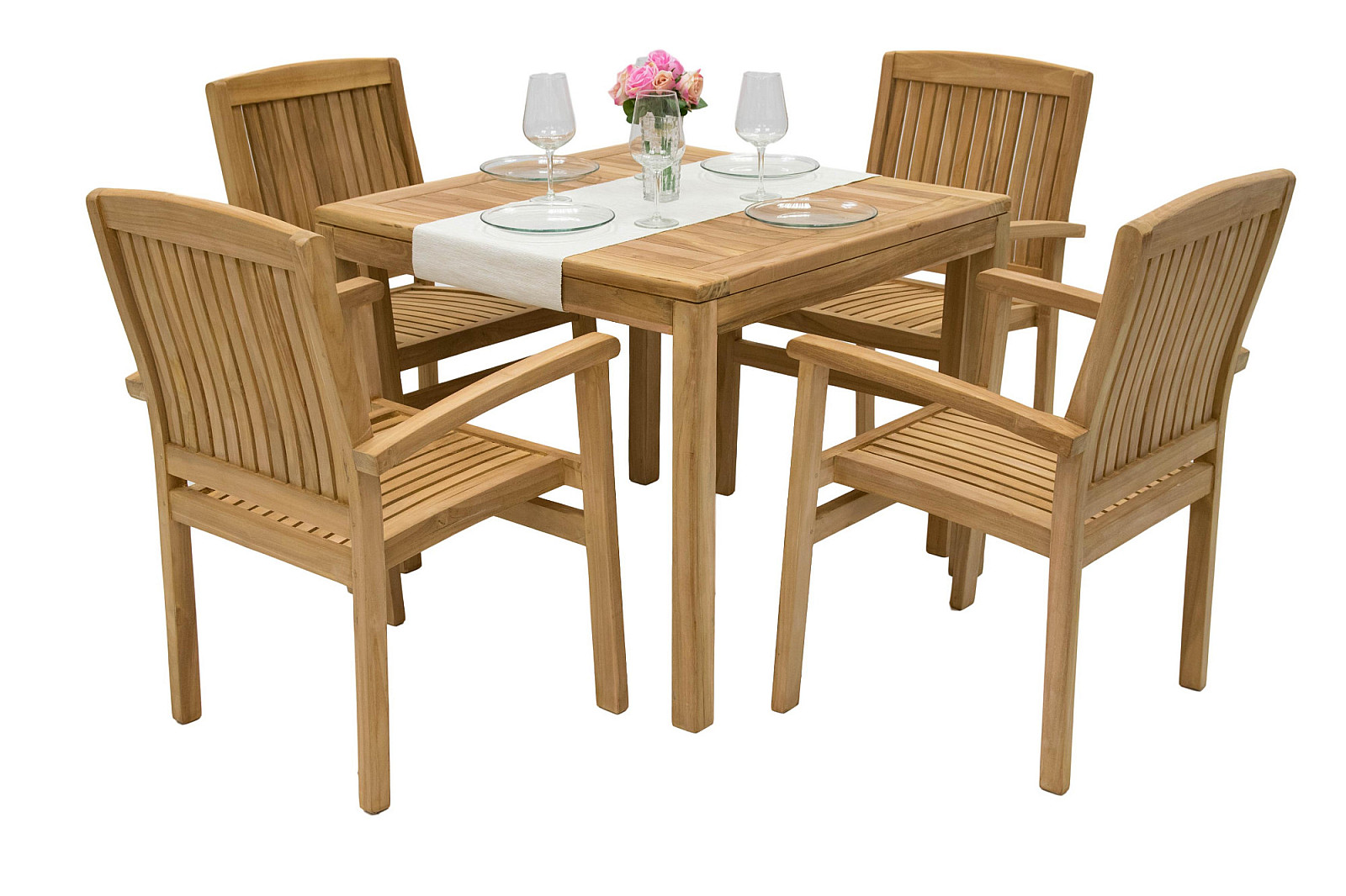 Zestaw ogrodowy teak HARMONY QUATRO 1 + 4