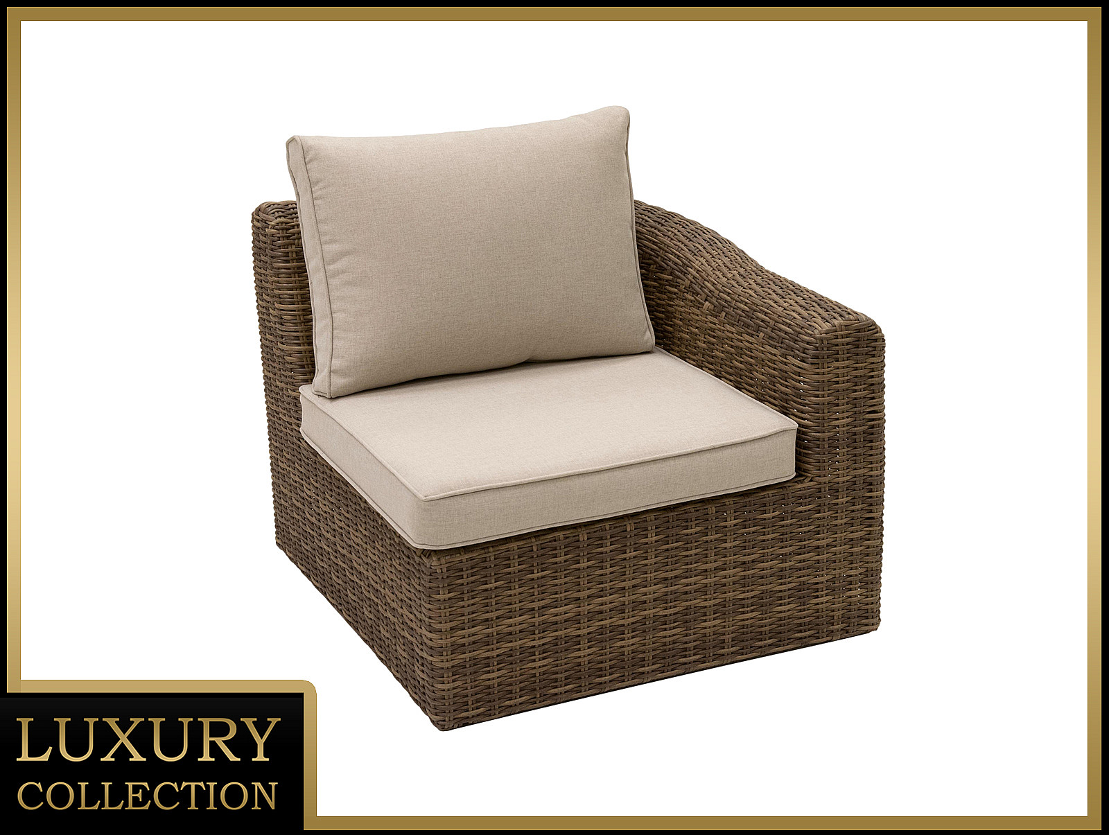 Rattan LEWY wykończenie BORNEO LUXURY (brąz)