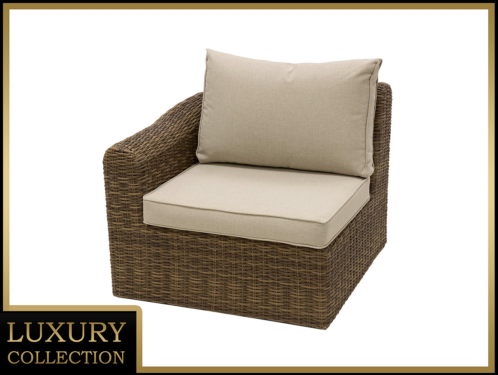 Rattan PRAWY zakończenie BORNEO LUXURY (brązowy)