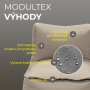 Modularny leżak tekstylny MODULTEX (cappuccino)