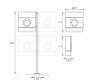 Skrzynka na listy RADIUS DESIGN (LETTERMANN 2 niebieski 505N) niebieski