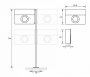 Skrzynka na listy RADIUS DESIGN (LETTERMANN XXL STANDING biała 567E) biała